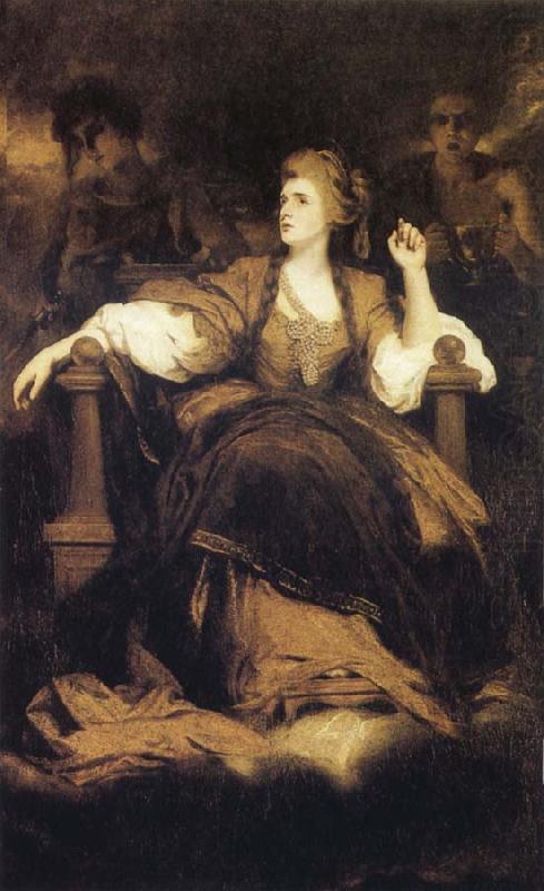 Sir Joshua Reynolds Sarah Siddons as the Traginc Muse china oil painting image